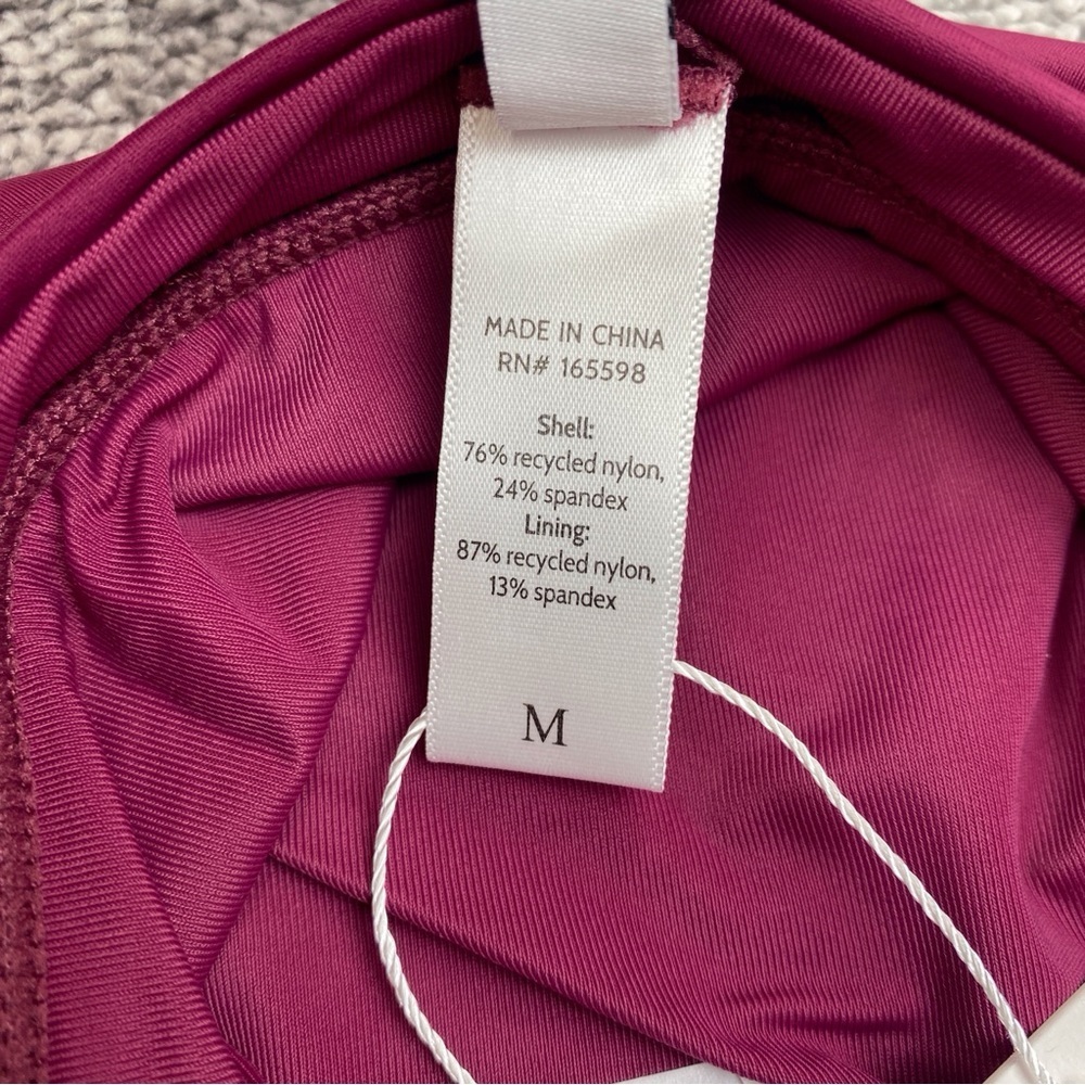 Andie The Caicos Bottom Womens Medium Purple High Waisted Hi Cut Swim AB367-PLUM - Picture 9 of 10